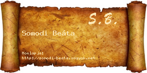 Somodi Beáta névjegykártya